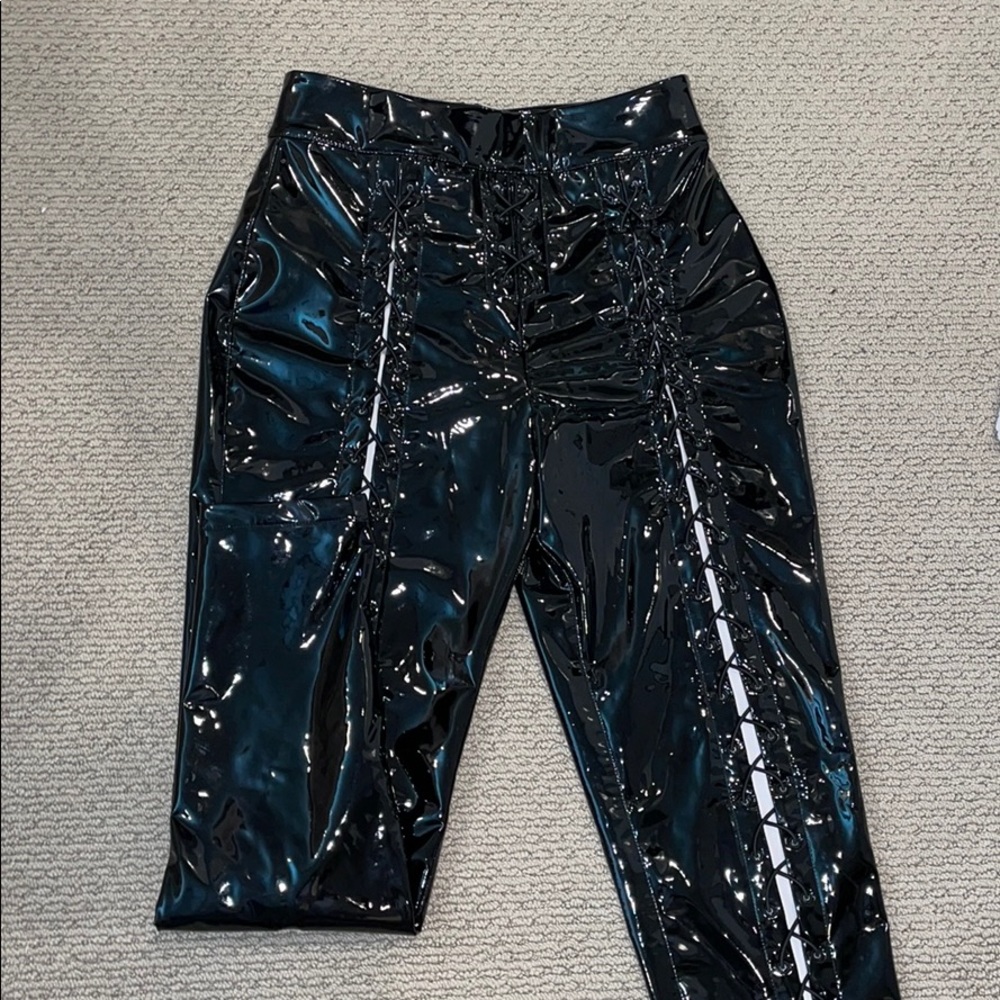 HOUSE OF CB Shiny Lace Up Pants